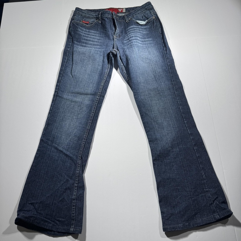 Guess Jeans Womens 30 (29x29) Bootcut Stretch Rhinestone Classic Y2K Jeans Pants